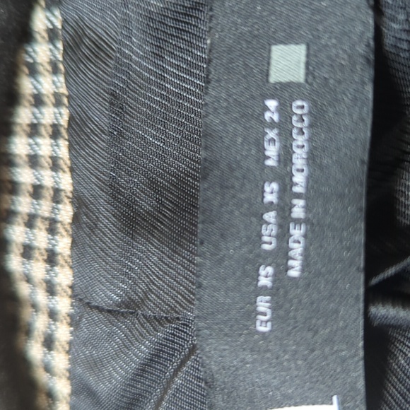 Zara Double Oversized Breasted Checkered Blazer XS - Picture 13 of 16